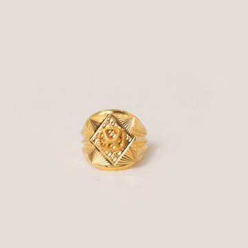 22kt gold plain regal design rings by 